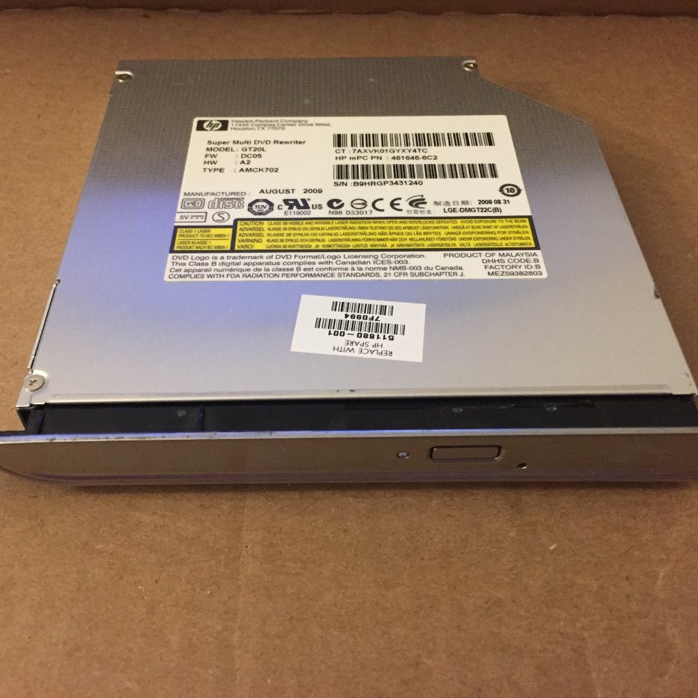 HP GT20L 461646C2 DVD±RW Drive/Burner/Writer SATA Notebook/Laptop Internal DVD